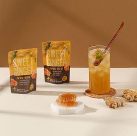 DALSAEANG Sweet Ginger Juice 10EA 30EA – 100% Bongdong Ginger with Sweet Honey, Healthy & Delicious Drink, Enjoy Hot or Chilled Anytime _ Made in KOREA